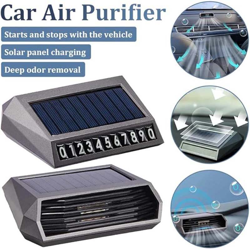 Odor Eliminator Car - Solarenergie Angetrieben Auto Luftreiniger Ozonisator Anion