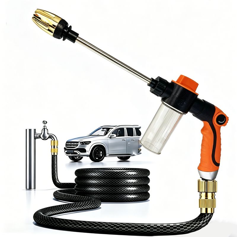 Pressure Washer Foam Gun - 2026 Hochdruck-Autowaschpistole, Außenreinigung von Wohnmobilen, Schaumreiniger,