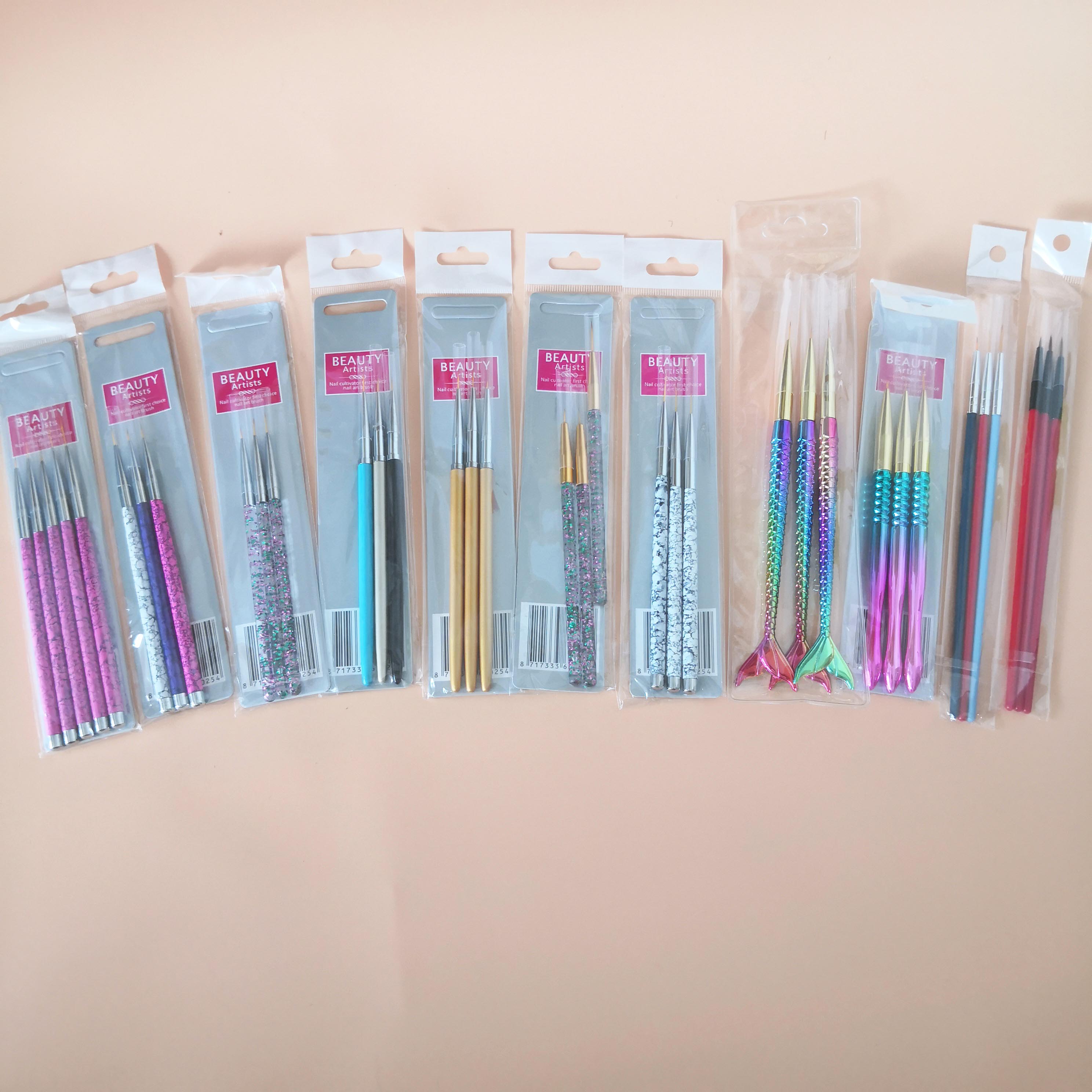 Detailing Brush Set - Wasseraktivierter Eyeliner-Pinsel, Detail, Nagelkunst, Malerei, dünnes