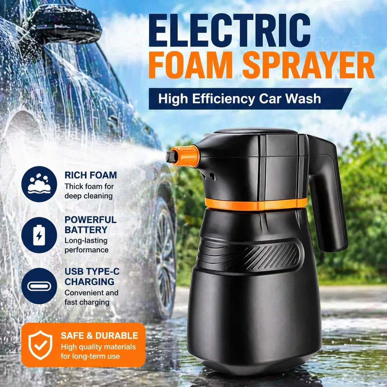 Elektrischer Schaumsprüher Aut – Pressure Washer Foam Gun Bewertung und Preis