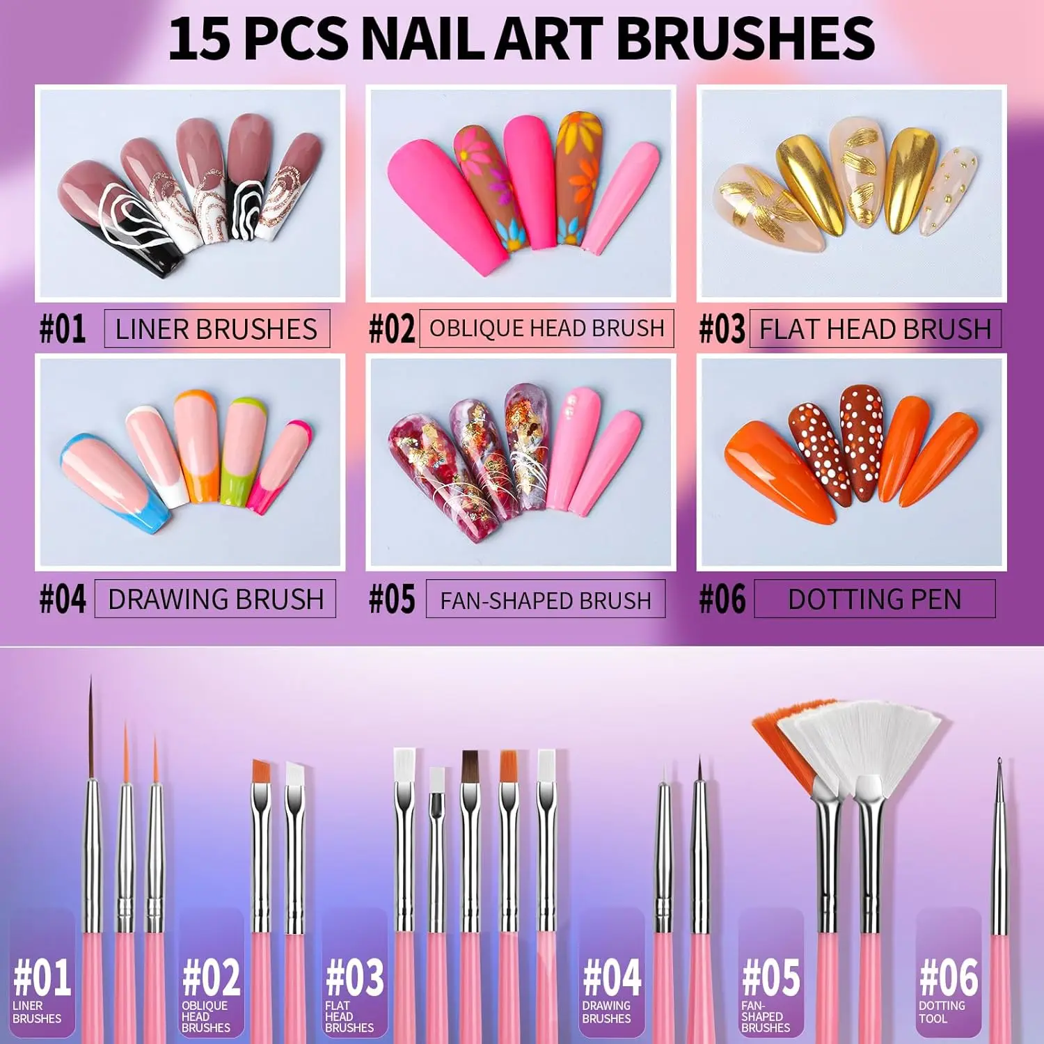 25-teiliges Nagelpinsel-Set –  – Detailing Brush Set Bewertung und Preis