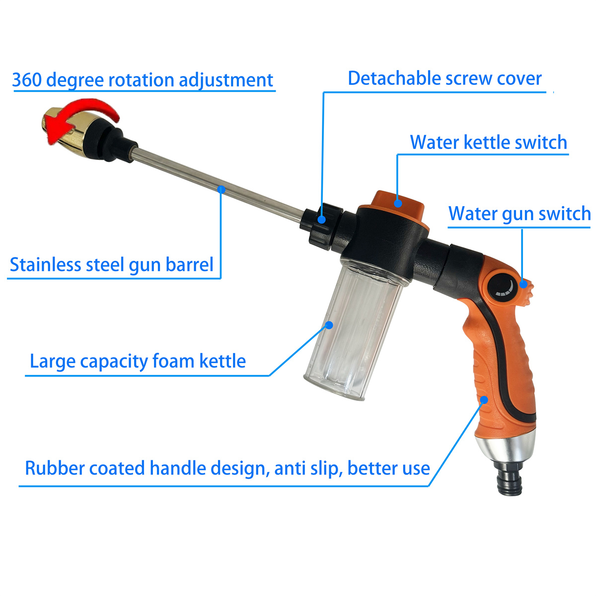 2026 Hochdruck-Autowaschpistol – Pressure Washer Foam Gun Bewertung und Preis