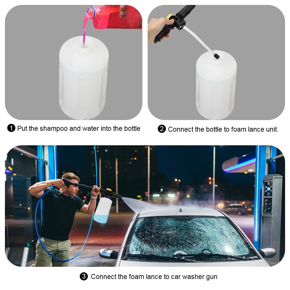 750ML Schnee Schaum Lanze Auto – Pressure Washer Foam Gun Bewertung und Preis